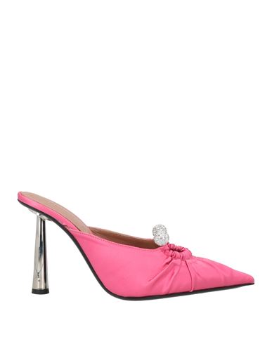 Shop D’accori D'accori Woman Mules & Clogs Fuchsia Size 8 Textile Fibers In Pink