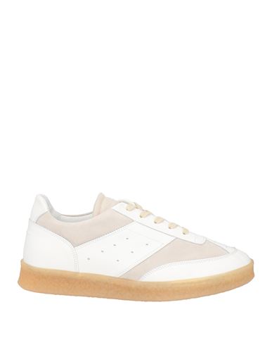 Shop Mm6 Maison Margiela Woman Sneakers White Size 7.5 Leather