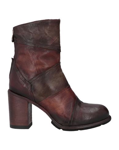 Le Ruemarcel Woman Ankle Boots Deep Purple Size 8 Leather In Multi