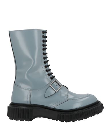 Adieu Man Boot Grey Size 9 Leather In Blue