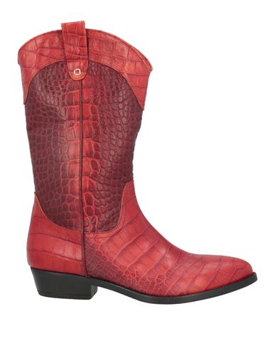 Collection Privèe Collection Privēe? Woman Boot Brick Red Size 8 Leather