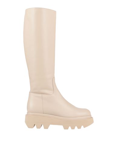 Paloma Barceló Woman Boot Beige Size 8 Leather In Neutral
