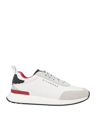 John Richmond Man Sneakers Light Grey Size 7 Leather In White