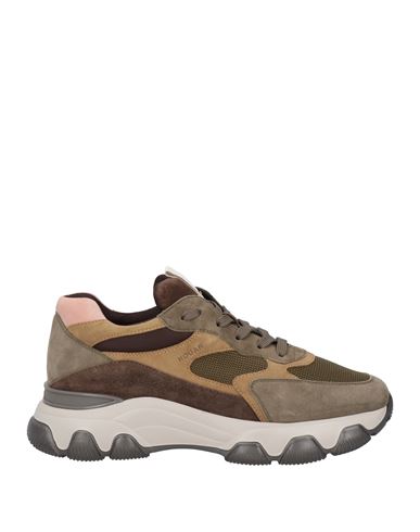 Hogan Hyperactive Panelled Suede Sneakers In Beige