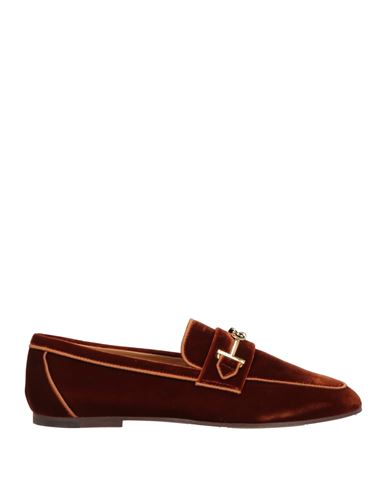 Tod's Woman Loafers Tan Size 9 Textile Fibers In Brown