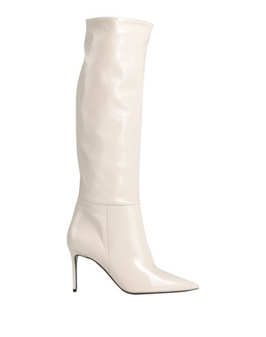 Marc Ellis Woman Boot Light Grey Size 7 Leather In White