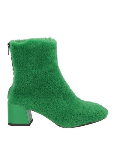 Shop Collection Privèe Collection Privēe? Woman Ankle Boots Green Size 8 Ovine Leather