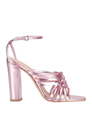 Shop Marc Ellis Woman Sandals Pink Size 8 Leather