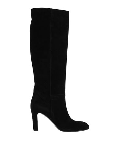 Del Carlo Woman Boot Black Size 8 Leather In Black