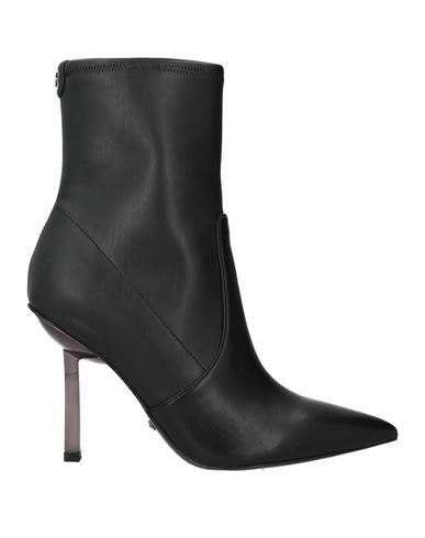 Shop Guess Woman Ankle Boots Black Size 8 Textile Fibers