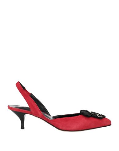 Moaconcept Woman Pumps Red Size 6.5 Leather