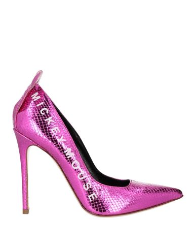 Moaconcept Woman Pumps Fuchsia Size 7 Leather In Pink