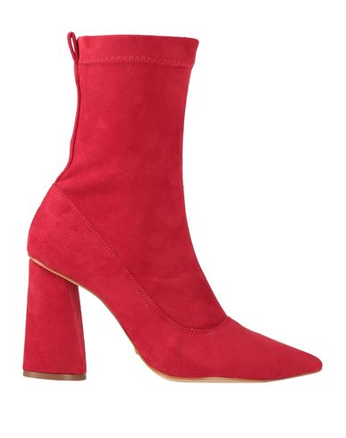 Cecconello Woman Ankle Boots Red Size 6 Textile Fibers