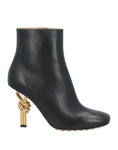 Shop Bottega Veneta Woman Ankle Boots Black Size 8 Leather