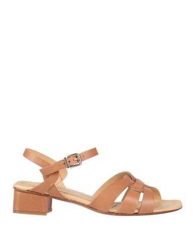 Shop Jeannot Woman Sandals Tan Size 6 Leather In Brown