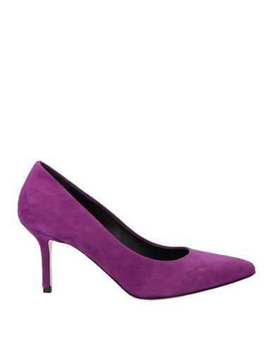 Ninni Woman Pumps Mauve Size 7 Leather In Purple