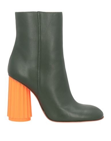 Shop Agl Attilio Giusti Leombruni Agl Woman Ankle Boots Dark Green Size 9.5 Leather