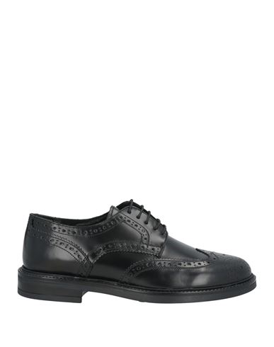 Bruno Verri Man Lace-up Shoes Black Size 9 Leather