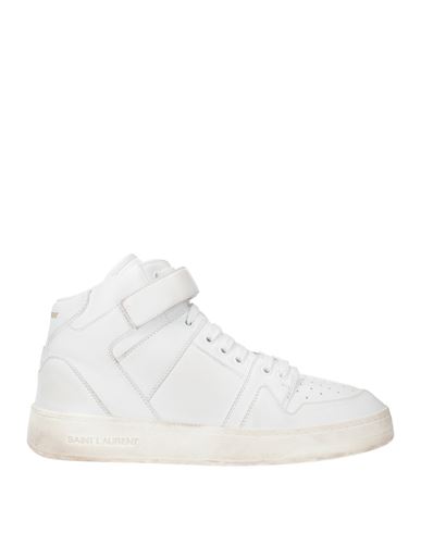 Saint Laurent Man Sneakers White Size 7 Leather