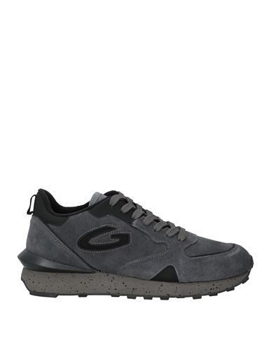 Alberto Guardiani Man Sneakers Lead Size 9 Leather In Grey