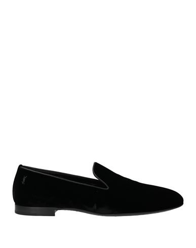 Saint Laurent Man Loafers Black Size 8.5 Textile Fibers