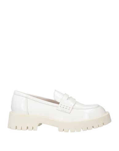 Shop Ella Woman Loafers White Size 7 Leather