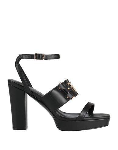 Shop Fracomina Woman Sandals Black Size 8 Leather