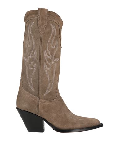 Shop Sonora Woman Boot Khaki Size 7 Leather In Beige