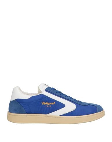Valsport Man Sneakers Bright Blue Size 8 Leather, Textile Fibers In Blue