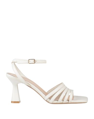 Shop Attisure Woman Sandals Ivory Size 8 Leather In White