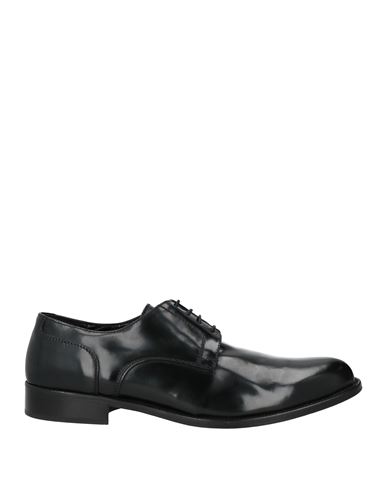 Shop Andrea Piras Man Lace-up Shoes Black Size 7 Leather