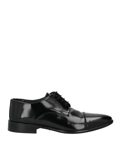 Shop Andrea Piras Man Lace-up Shoes Black Size 8 Leather