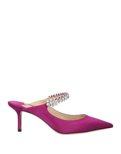 Jimmy Choo Bing 65 Slip-on Mules In Purple