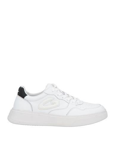 Shop Alberto Guardiani Man Sneakers White Size 8 Leather