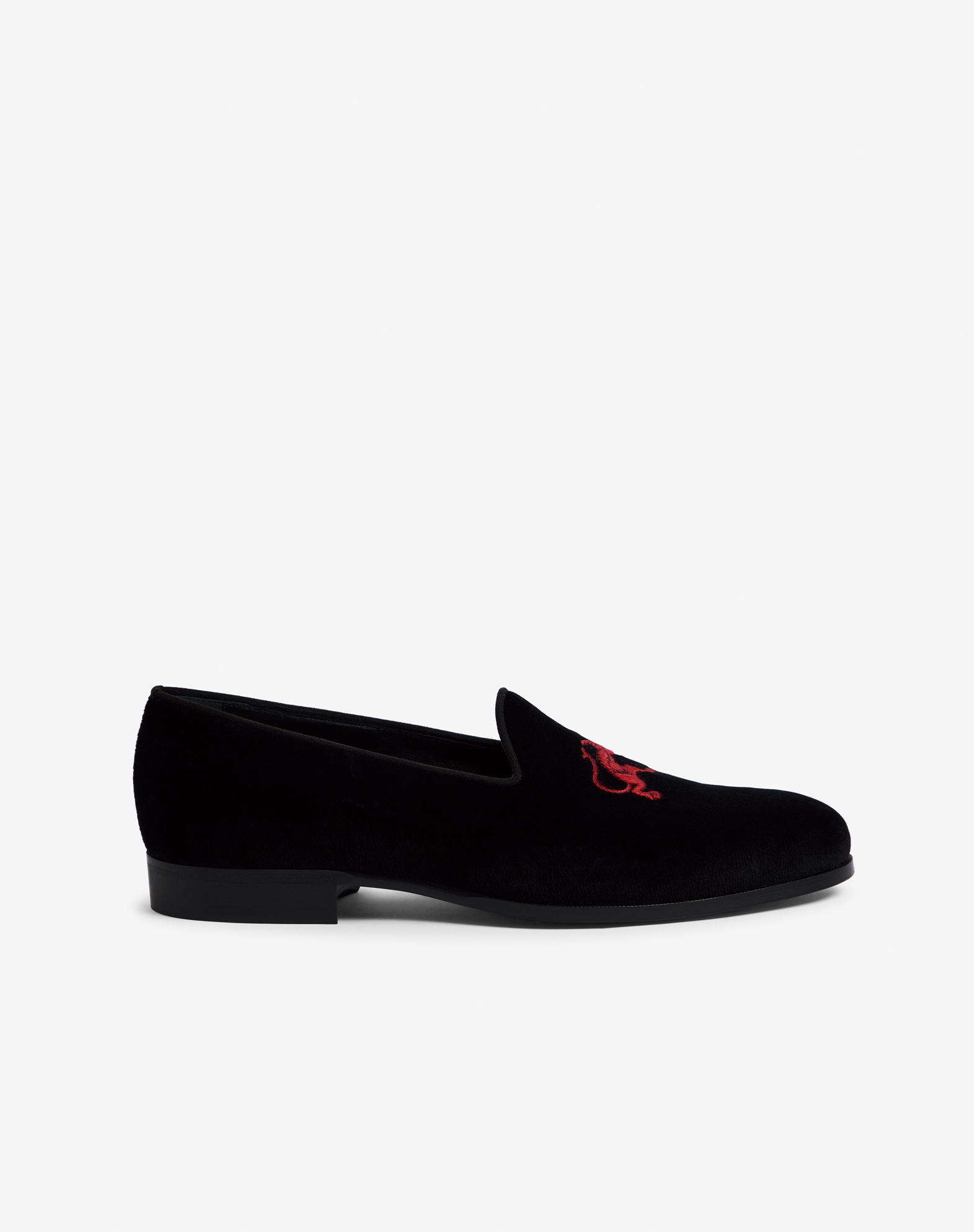 Shop Dunhill Tweenie Evening Slippers In Black