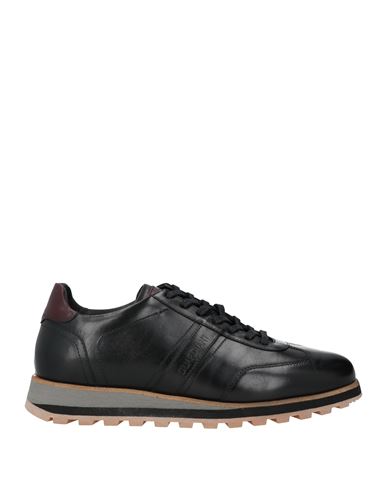 Alberto Guardiani Man Sneakers Black Size 9 Leather