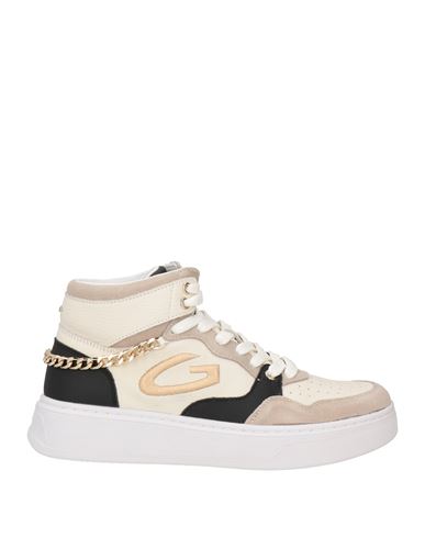 Shop Alberto Guardiani Woman Sneakers Off White Size 8 Leather