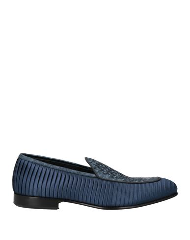 Shop Giovanni Conti Man Loafers Blue Size 9 Textile Fibers