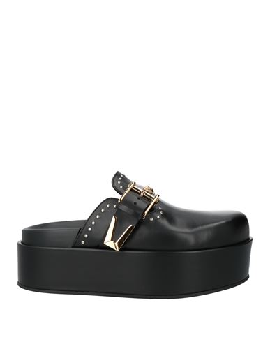 Shop Versace Woman Mules & Clogs Black Size 8 Leather