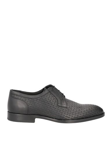 Shop Giovanni Conti Man Lace-up Shoes Black Size 9 Leather