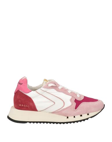 Shop Valsport Woman Sneakers Fuchsia Size 5 Leather, Textile Fibers In Pink