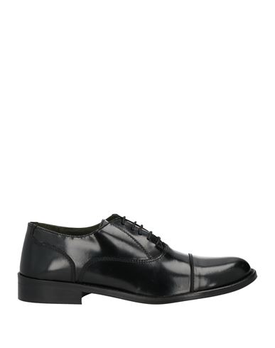 Shop Andrea Piras Man Lace-up Shoes Black Size 9 Leather