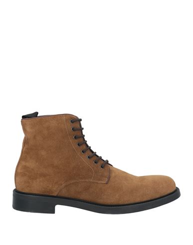 Shop Triver Flight Man Ankle Boots Khaki Size 12 Leather In Beige