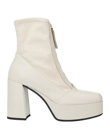 Shop Loriblu Woman Ankle Boots Ivory Size 7 Leather In White