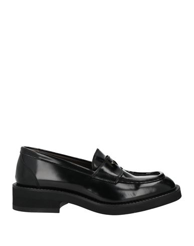 Seboy's Woman Loafers Black Size 8 Leather