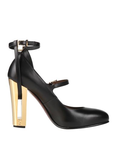 Fendi Woman Pumps Black Size 8 Calfskin