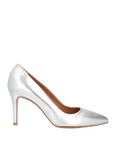 Shop Albano Woman Pumps Silver Size 6 Leather