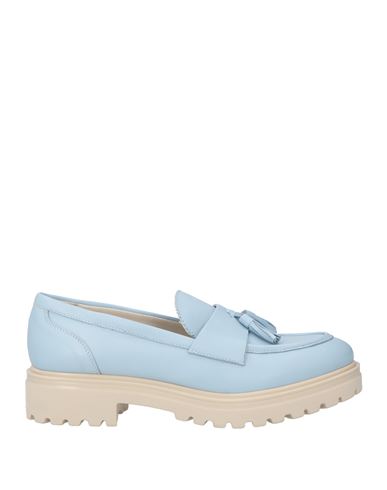 Shop Vsl Woman Loafers Sky Blue Size 8 Leather