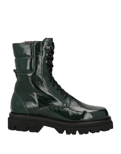 Triver Flight Woman Ankle Boots Dark Green Size 7 Leather