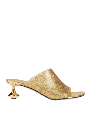 Loewe Woman Sandals Gold Size 8 Pvc - Polyvinyl Chloride